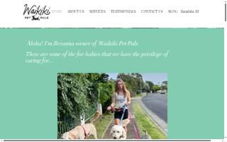 Waikiki Pet Pals of Honolulu website