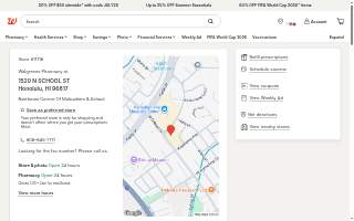 Walgreens Pharmacy of East Honolulu website