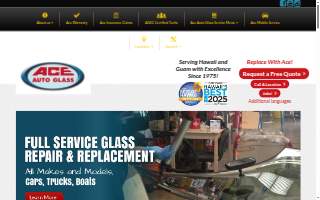 Ace Auto Glass of Ewa Beach website