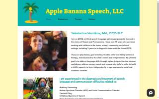 Apple Banana Speech of Ewa Beach website