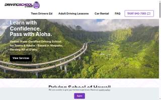 Driving School of Hawaii website