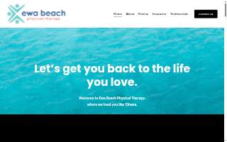 Ewa Beach Physical Therapy website