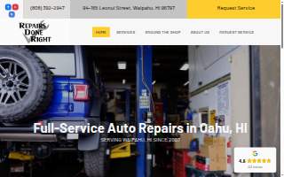 Repairs Done Right of Ewa Beach website