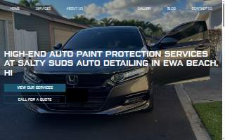 Salty Suds Auto Detailing of Ewa Beach website
