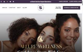 Allure Laser Med Spa LLC/ Allure Derm and Wellness Center website