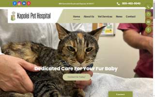 Kapolei Pet Hospital website