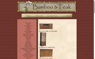 Bamboo & Teak Furniture website