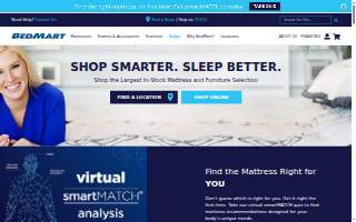 BedMart Mattress Superstores of Hawaiian Paradise Park website