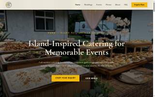 Pacific Mix Catering website