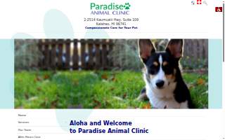 Paradise Animal Clinic of Hawaiian Paradise Park website