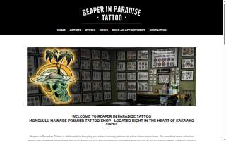 Reaper In Paradise Tattoo website