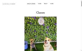 Aloha Dog Academy website