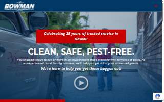Bowman Termite & Pest Management website