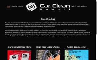Car Clean Hawaii website