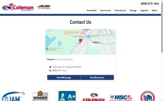 Coleman Hawaii Movers of Hilo website