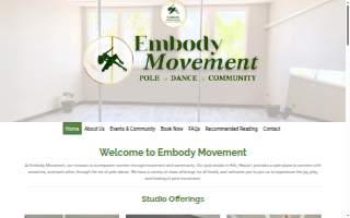 Embody Movement website