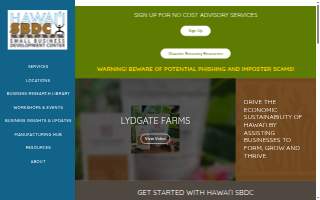 Hawaiʻi Small Business Development Center - Hilo website