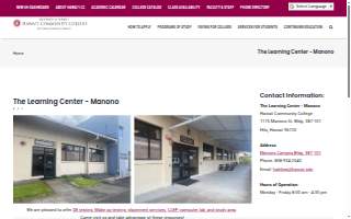 Hawaii Community College Learning Center website