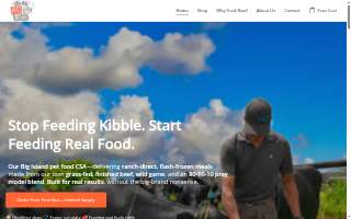 Raw Pet Food Hawaii website