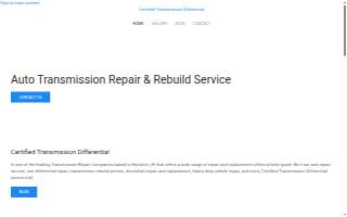 Certified Transmission Differential - Auto Transmission Repair & Rebuild Service, Honolulu website