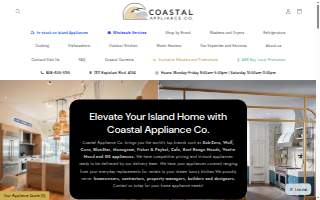 Coastal Appliance Co. website