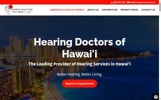 Hearing Doctors of Hawaii website