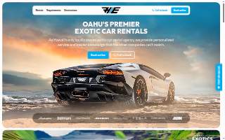 Honolulu Exotics Auto Detailing Spa website