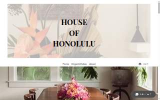 House of Honolulu Interior Design website