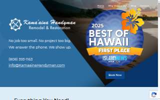 Kama'aina Handyman of Honolulu website