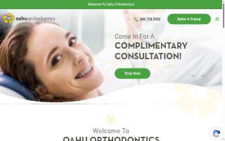 Oahu Orthodontics of Honolulu website