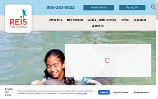 Reis Pediatrics of Honolulu website