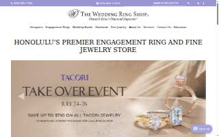 The Wedding Ring Shop of Honolulu website