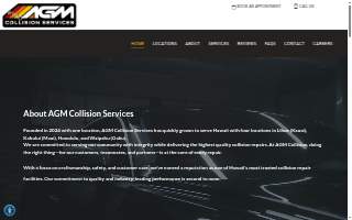 AGM Collision Services website