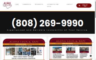 Aloha Lock & Safe website