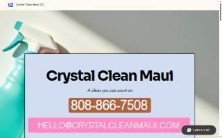 Crystal Clean Maui LLC website