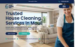 House Cleaning Maui LLC website