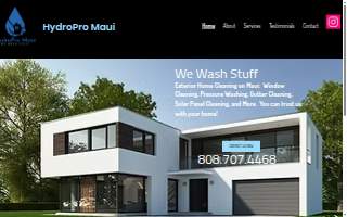 HydroPro Maui website