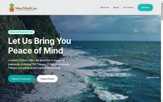 Maui Mind Care website