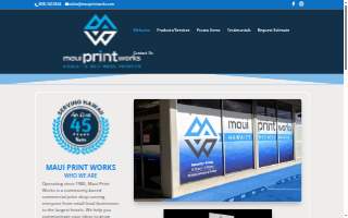 Maui Print Works of Kahului website