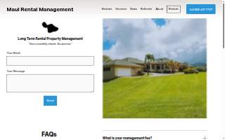 Maui Rental Management website