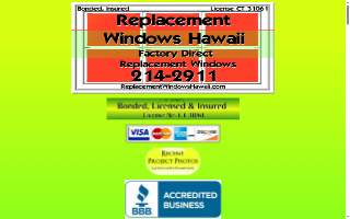 Replacement Windows Hawaii website