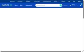 Sears Appliance Repair website