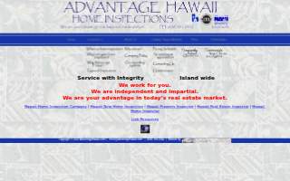 Advantage Hawaii Home Inspection website