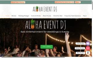 Aloha Event DJ website