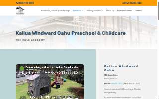 Cole Academy - Kailua Windward Oahu website
