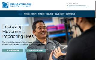 Enchanted Lake Physical Therapy website