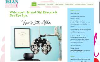 Island Girl Eyecare website