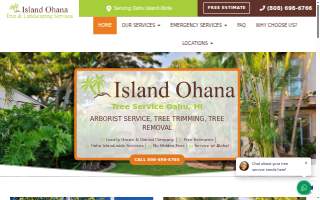 Island Ohana Tree & Landscaping Services website