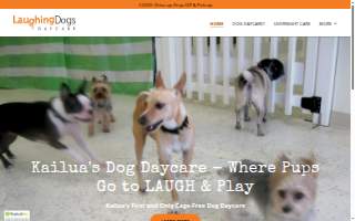 Laughing Dogs Daycare website