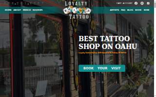 Loyalty Tattoo Kailua website